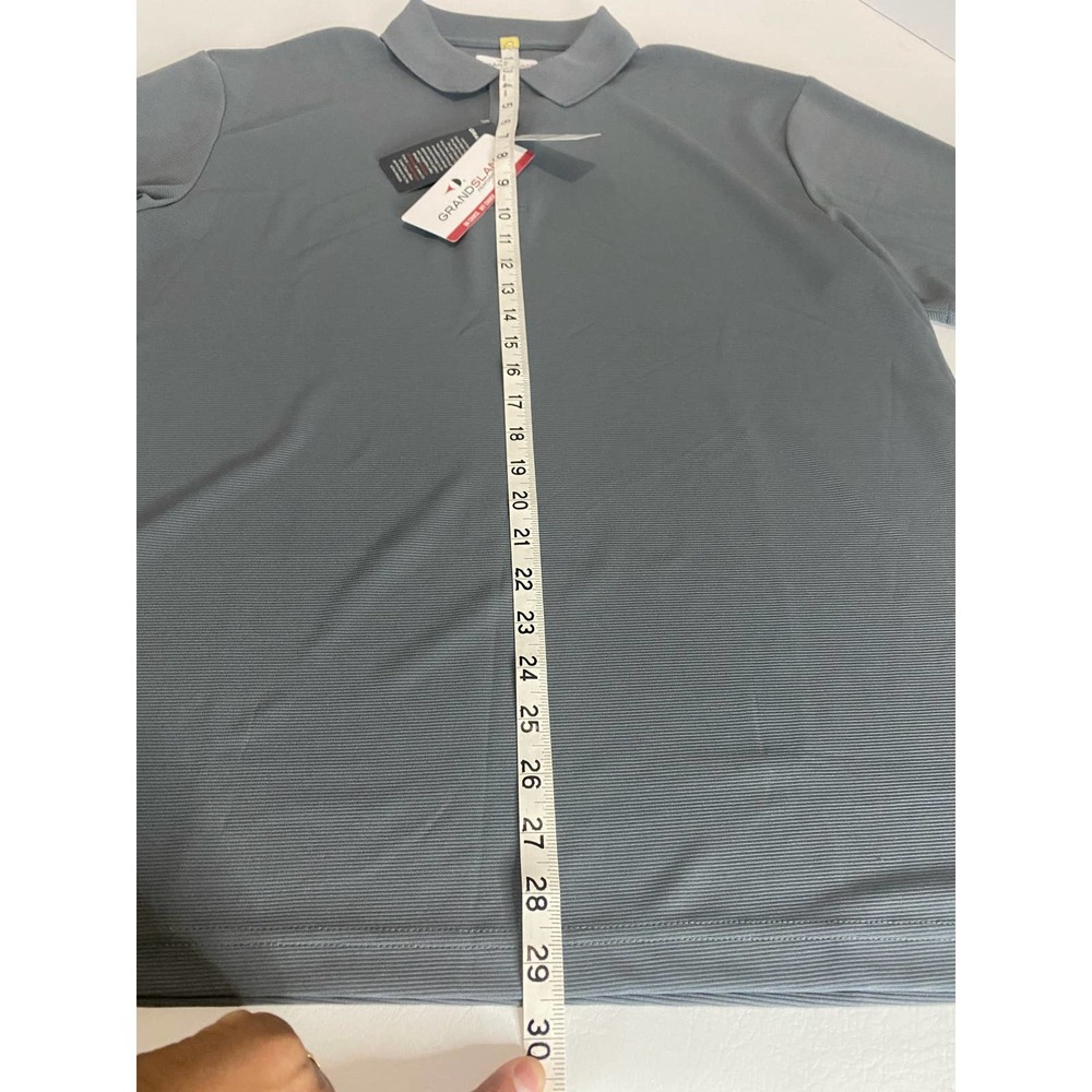NEW Grand Slam Classic-Fit Airflow Performance Polo Quiet Shade LG - Picture 5 of 5